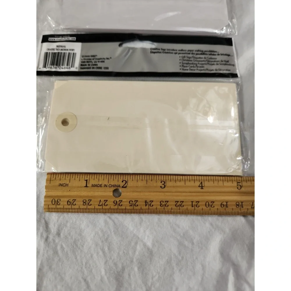Paper Craft Paper Reflections Creative Tags 13x6cm 30 Pieces